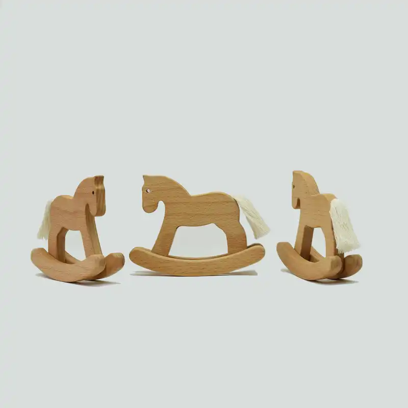 اسباب بازی چوبی مدل اسب راکر