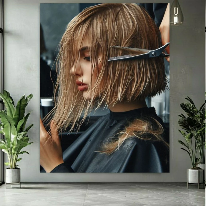 تابلو بوم طرح مخمل باب خیس مدل کوپ و کات کد BK24646