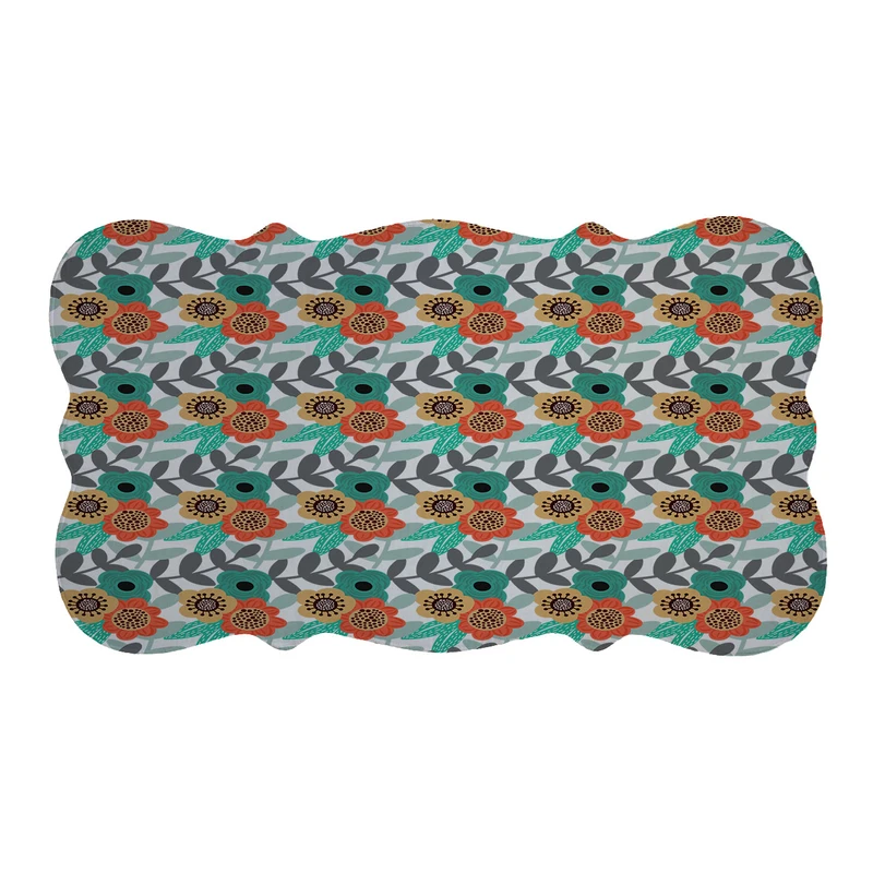  پادری طرح گل کد 9407 سایز 110×60 سانتی متر