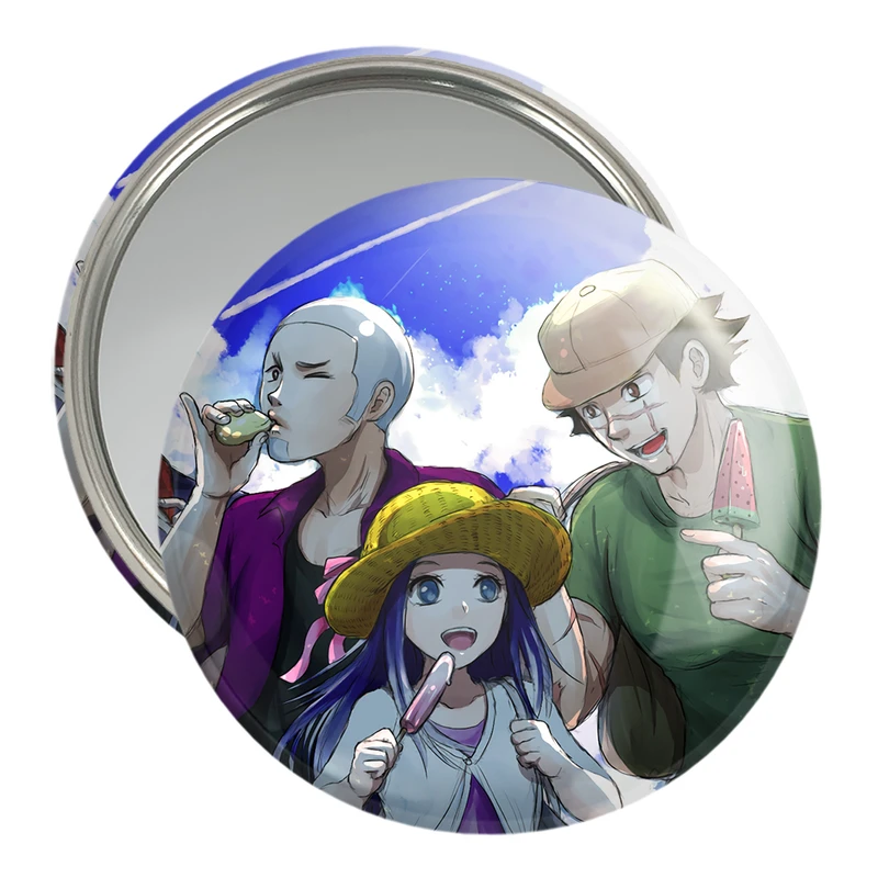 آینه جیبی خندالو مدل انیمه کامویی طلایی کد 23729