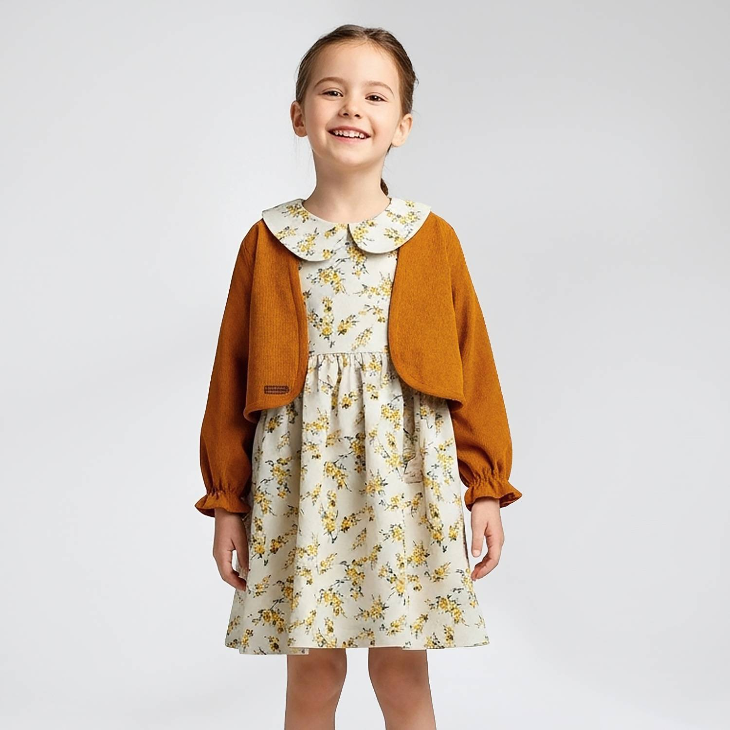 سارافون دخترانه مدل شکوفه بهاری