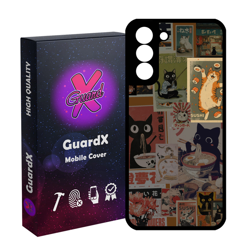 کاور گارد ایکس طرح گربه سوشی مدل 11161 مناسب برای گوشی موبایل سامسونگ Galaxy S21 FE