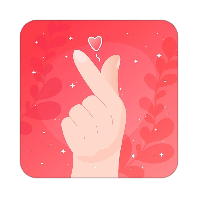 زیر لیوانی کاکتی طرح عاشقانه مدل mp37584