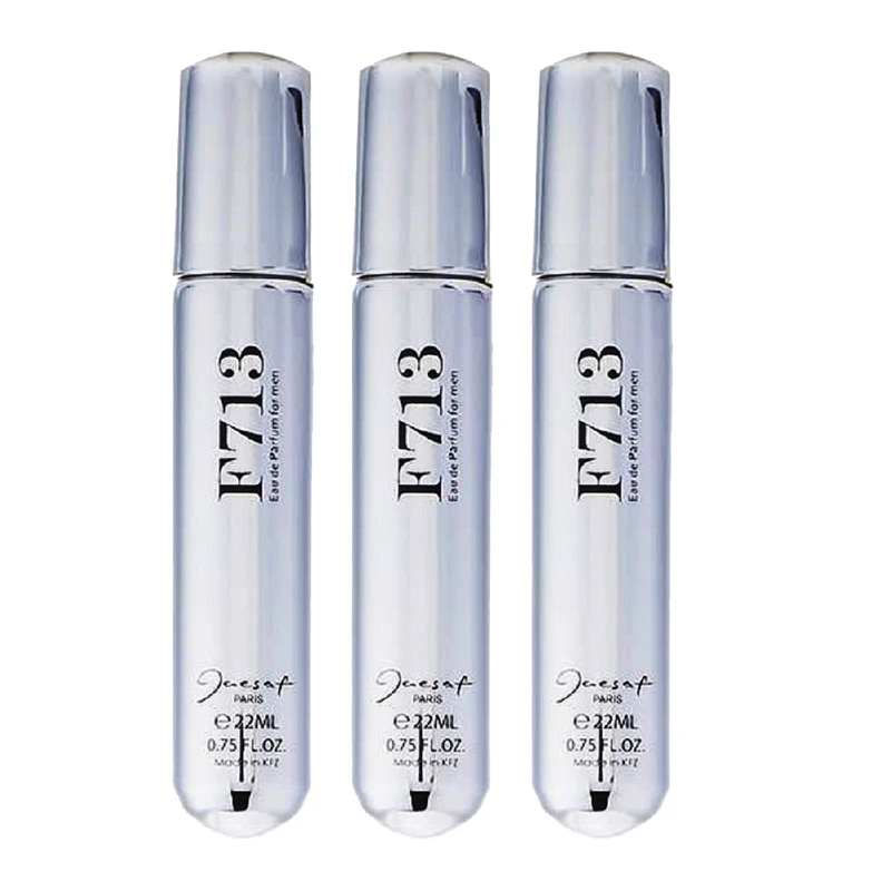 عطر جیبی مردانه ژک ساف مدل 713 حجم 22 میلی لیتر بسته 3 عددی