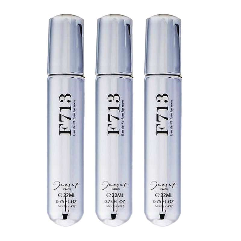 عطر جیبی مردانه ژک ساف مدل 713 حجم 22 میلی لیتر بسته 3 عددی