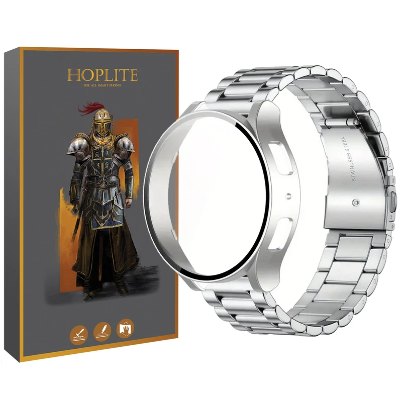 بند هاپلایت مدل 3Bead-GRD HL مناسب برای ساعت هوشمند سامسونگ Galaxy Watch 5 40mm به همراه کاور