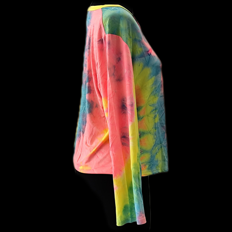 بلوز آستین بلند زنانه شین مدل آبرنگی اسپرت