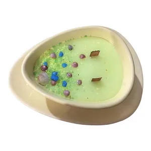 شمع دست ساز مدل ظرف خالدار