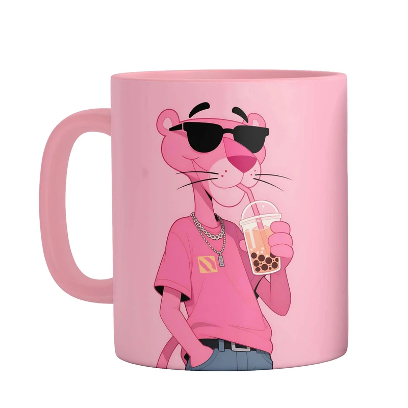 ماگ مدل پلنگ صورتی کد 9348