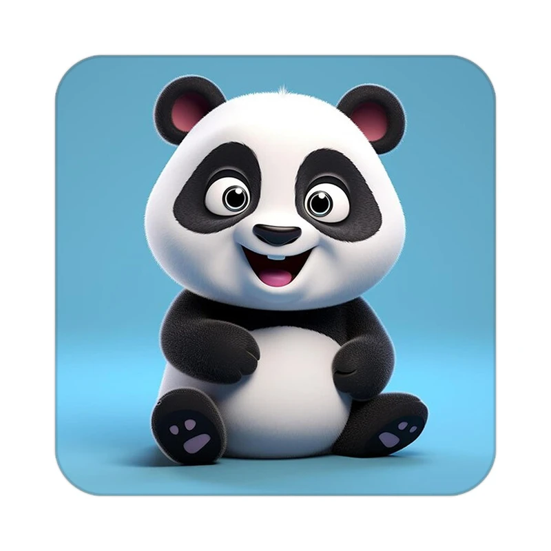 زیر لیوانی کاکتی طرح حیوانات کارتونی مدل mp27173