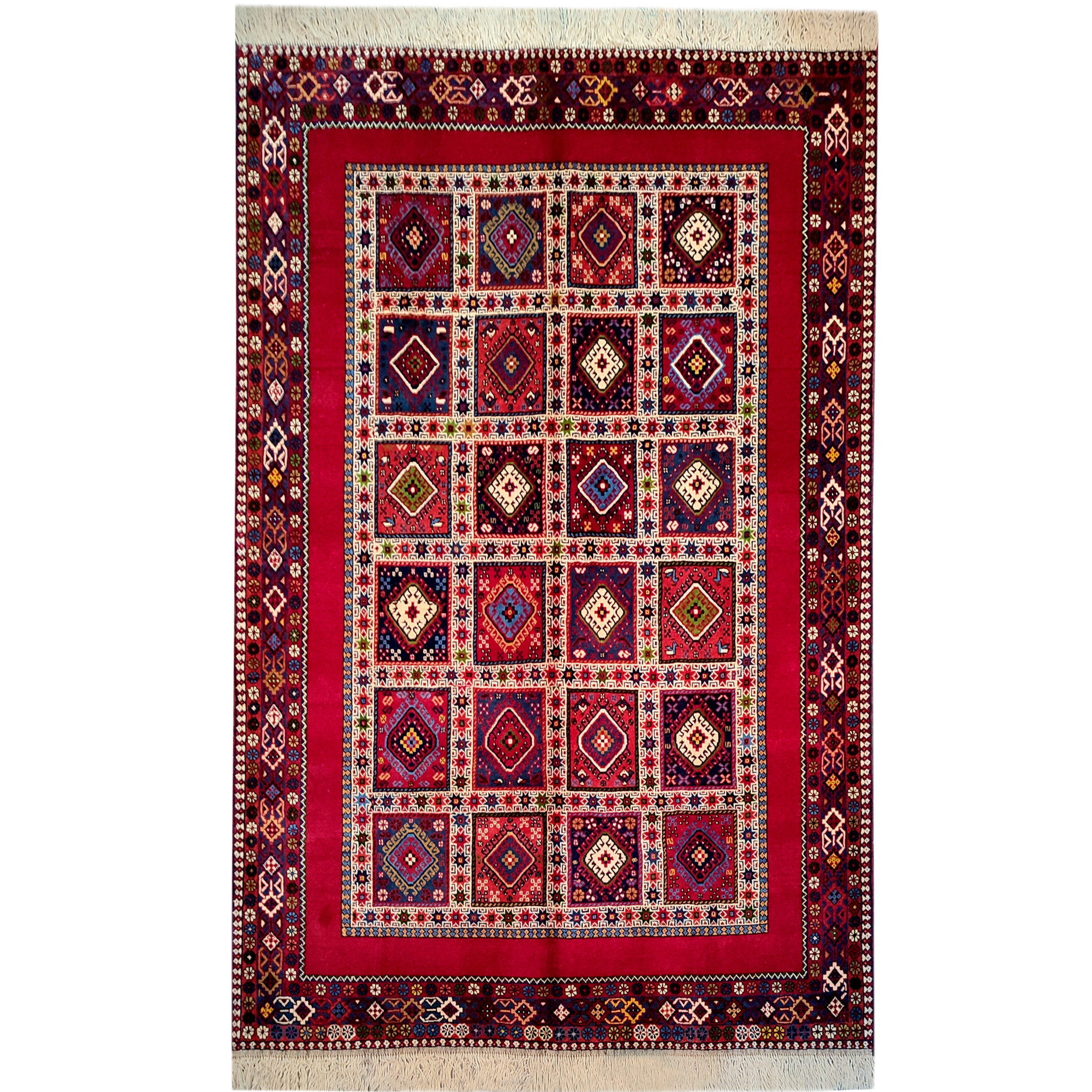 فرش دستبافت سه متری طرح خشتی کد AA377