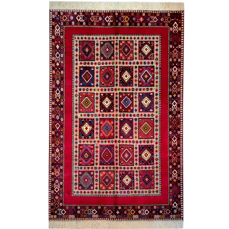 فرش دستبافت سه متری طرح خشتی کد AA377