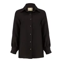 شومیز آستین بلند یقه برگردان زنانه السانا مدل میعاد کد 176101