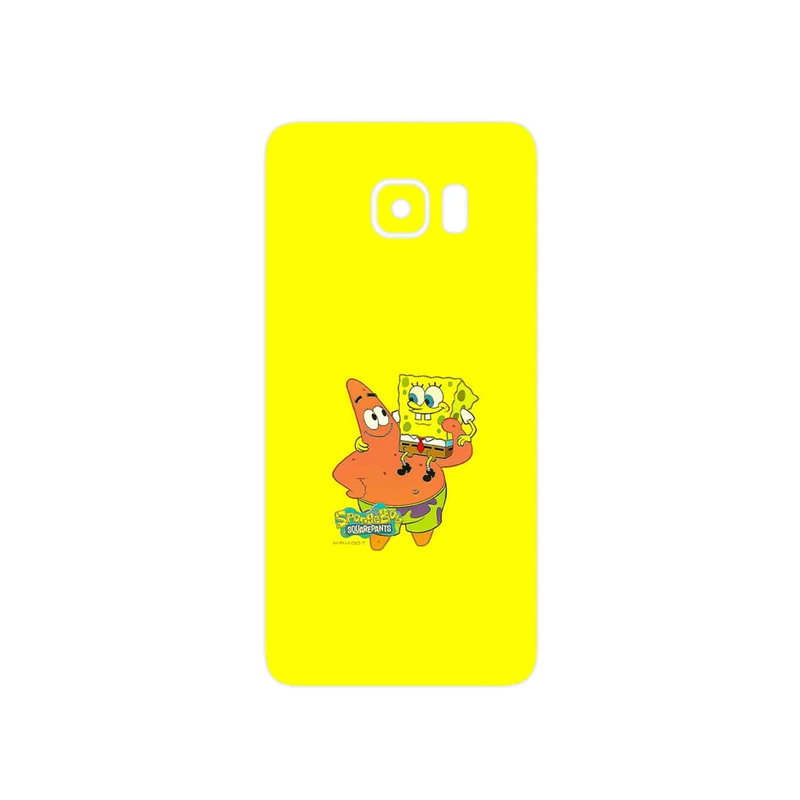 برچسب پوششی ماهوت مدل SpongeBob SquarePants مناسب برای گوشی موبایل سامسونگ Galaxy S6 Edge