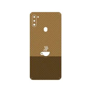 MAHOOT Minimal Cup of Coffee Icon Cover Sticker for Samsung Galaxy M11