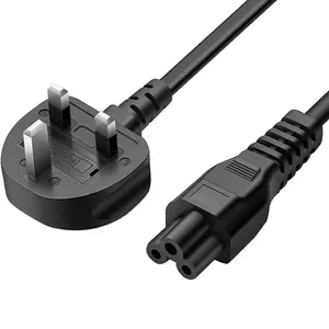 کابل برق سه پین منبع تغذیه لپ تاپ مدل Longwell LP-61L فیوز دار طول 1 متر