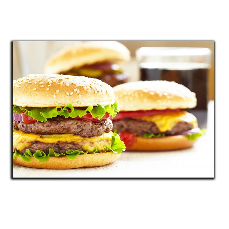تابلو شاسی بکلیت طرح فست فود همبرگر مدل SH-S1043