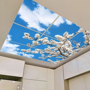 تایل سقفی آسمان مجازی مدل SK-421-3x3 سایز 60x60 مجموعه نه عددی
