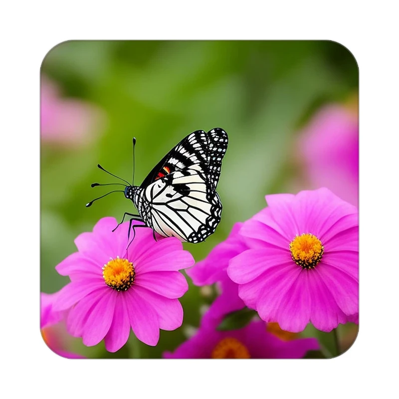 زیر لیوانی کاکتی طرح گل مدل mp17710