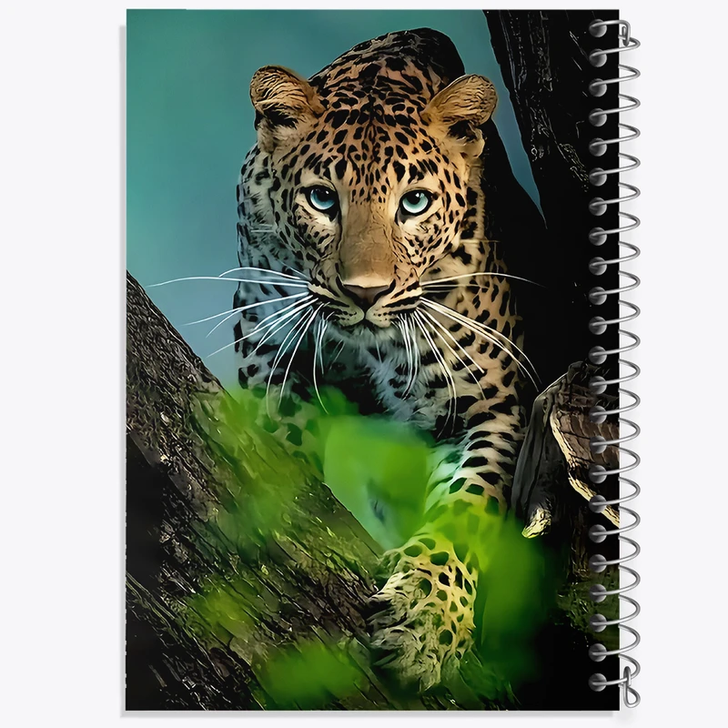 دفتر مشق 50 برگ خندالو طرح پلنگ کد F5891