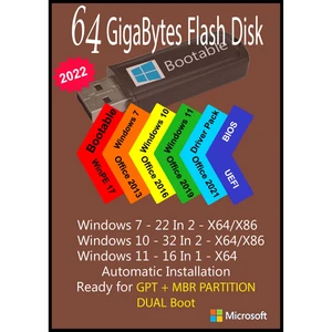 سیستم عامل Windows 7 10 11 AIO 70In5 X86/X64 - Driver Pack 2022 - Office 2013-2016-2019-2021 Pro Plus  نشر مایکروسافت