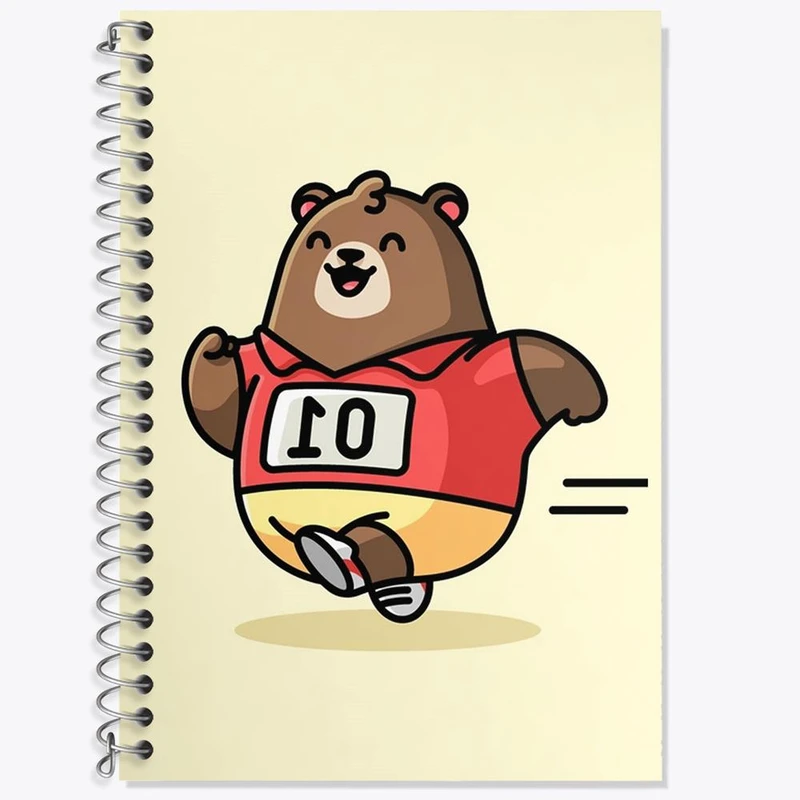 دفتر لغت 50 برگ خندالو مدل خرس کد 28350