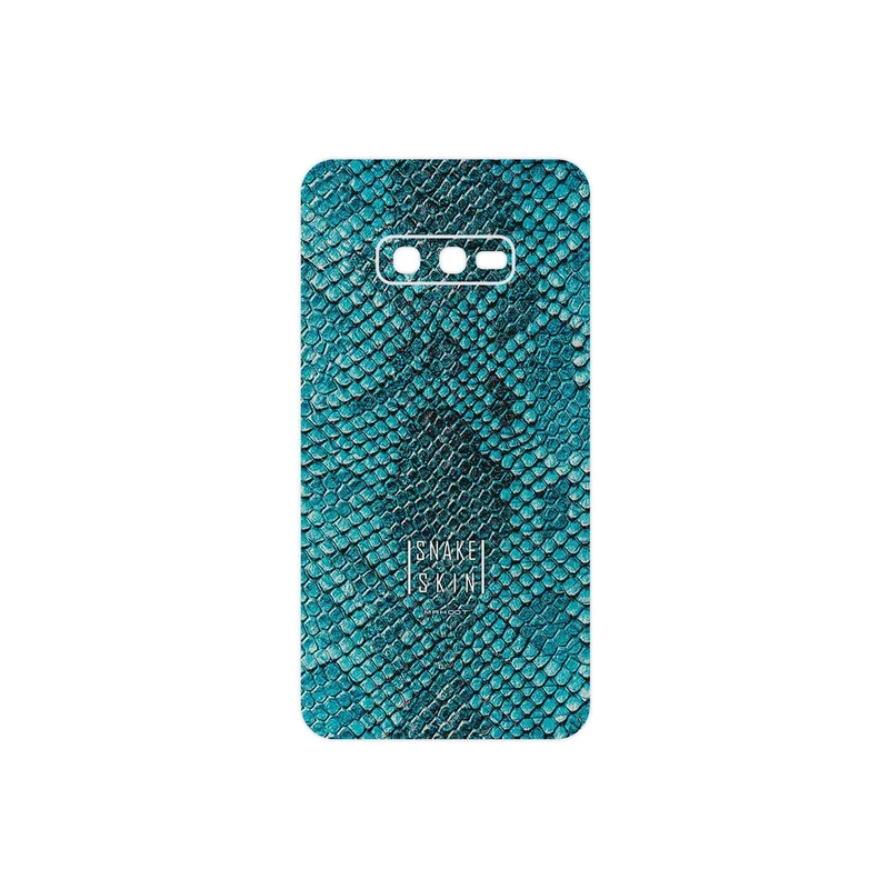 برچسب پوششی ماهوت مدل Blue Snake Skin مناسب برای گوشی موبایل سامسونگ Galaxy S10e