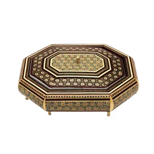 شکلات خوری خاتم کاری مدل هشت گوش کد 36-11-101