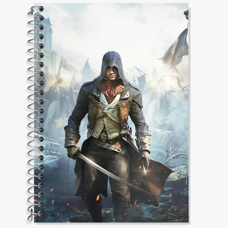 دفتر لغت 50 برگ خندالو مدل اساسینز کرید Assassins Creed کد 4977