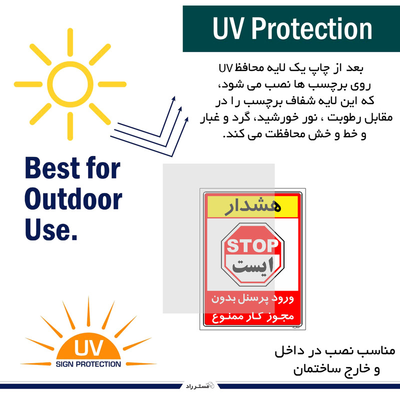 برچسب ایمنی مستر راد طرح ورود پرسنل بدون مجوز کار ممنوع مدل HSE-OSHA-1102 برچسب ایمنی مستر راد طرح ورود پرسنل بدون مجوز کار ممنوع مدل HSE-OSHA-1102