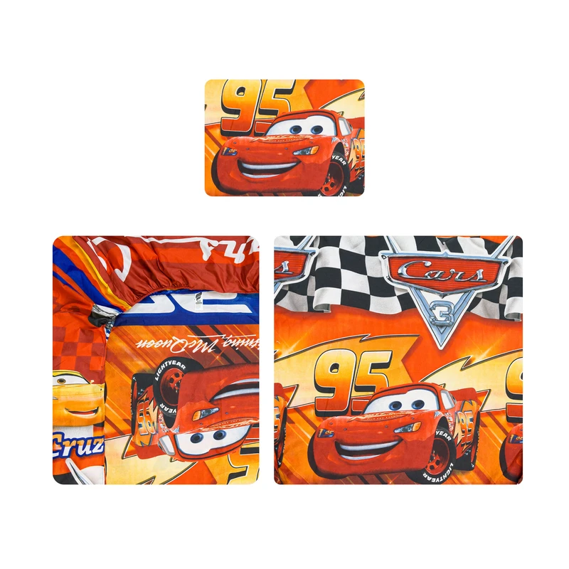 سرویس روتختی 1 نفر 3 تکه آدنو مدل Cars کد MC19