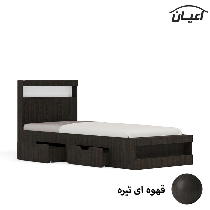 تخت خواب یک نفره اعیان مدل FH705 سایز 80x180 سانتی متر