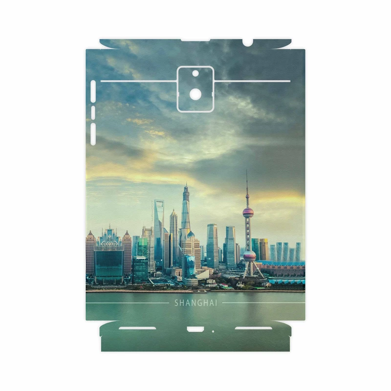 برچسب پوششی ماهوت مدل Shanghai City-FullSkin مناسب برای گوشی موبایل بلک بری Passport