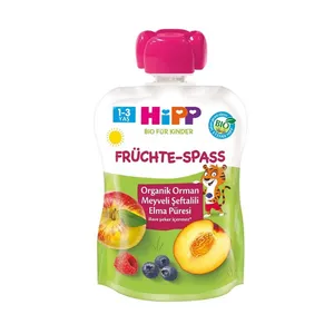 پوره میوه طعم سیب هلو و تمشک هیپ - 100 میلی لیتر