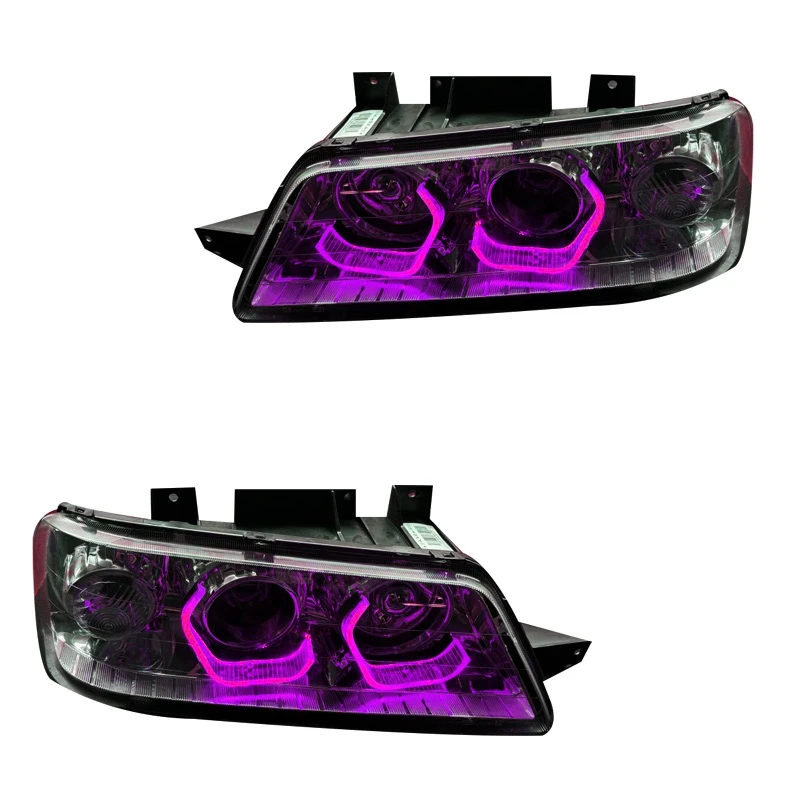 چراغ جلو خودرو گروه پژوهش صنعت مدرن مدل 3D-I8-Pink مناسب برای پژو 405 SLX بسته دو عددی