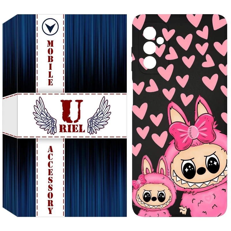 کاور یوریل مدل KSH کد 105 طرح عروسک لبوبو مناسب برای گوشی موبایل سامسونگ Galaxy M52