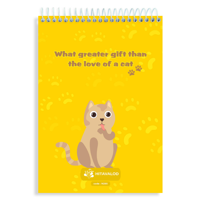 دفتر نقاشی 60 برگ های تولد مدل گربه کد N285 