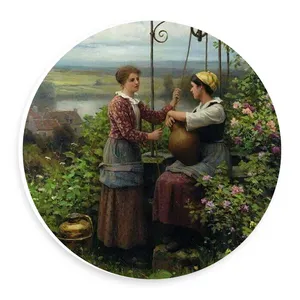 دیوارکوب طرح زنان روستایی در باغ گل مدل wtb410