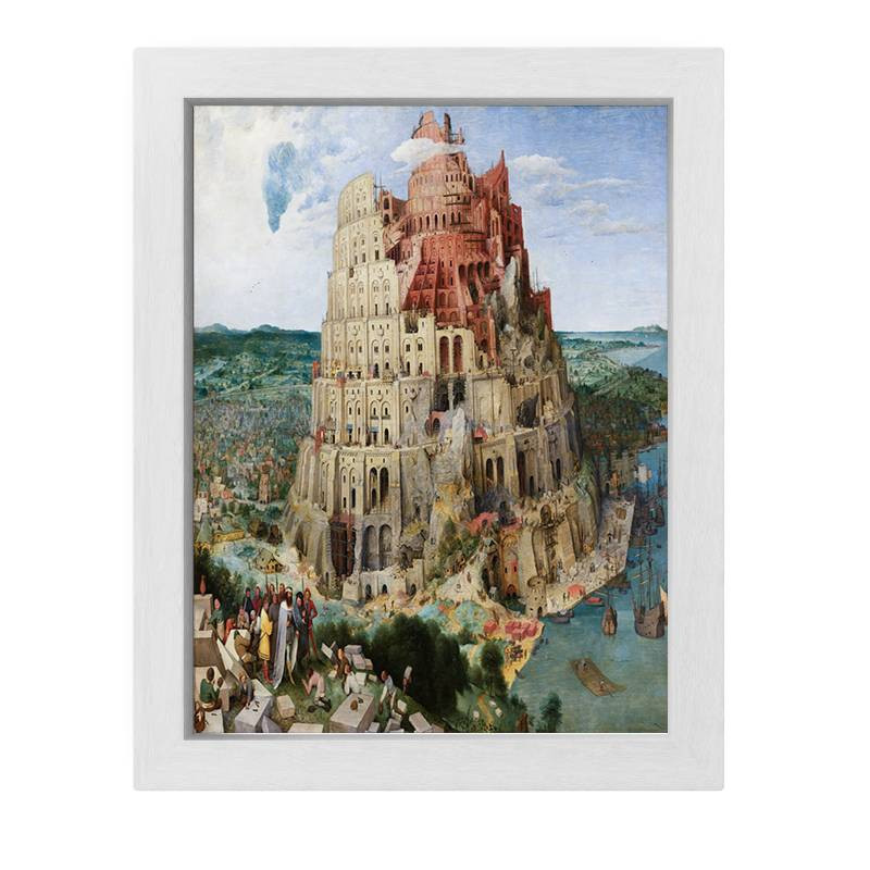 تابلو طرح نقاشی برج بابل اثر پیتر بروگل
