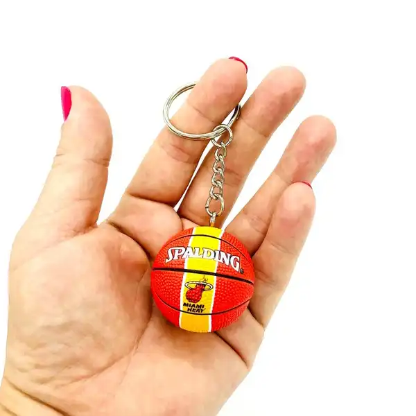 جاکلیدی طرح توپ بسکتبال مدل Miami Heat