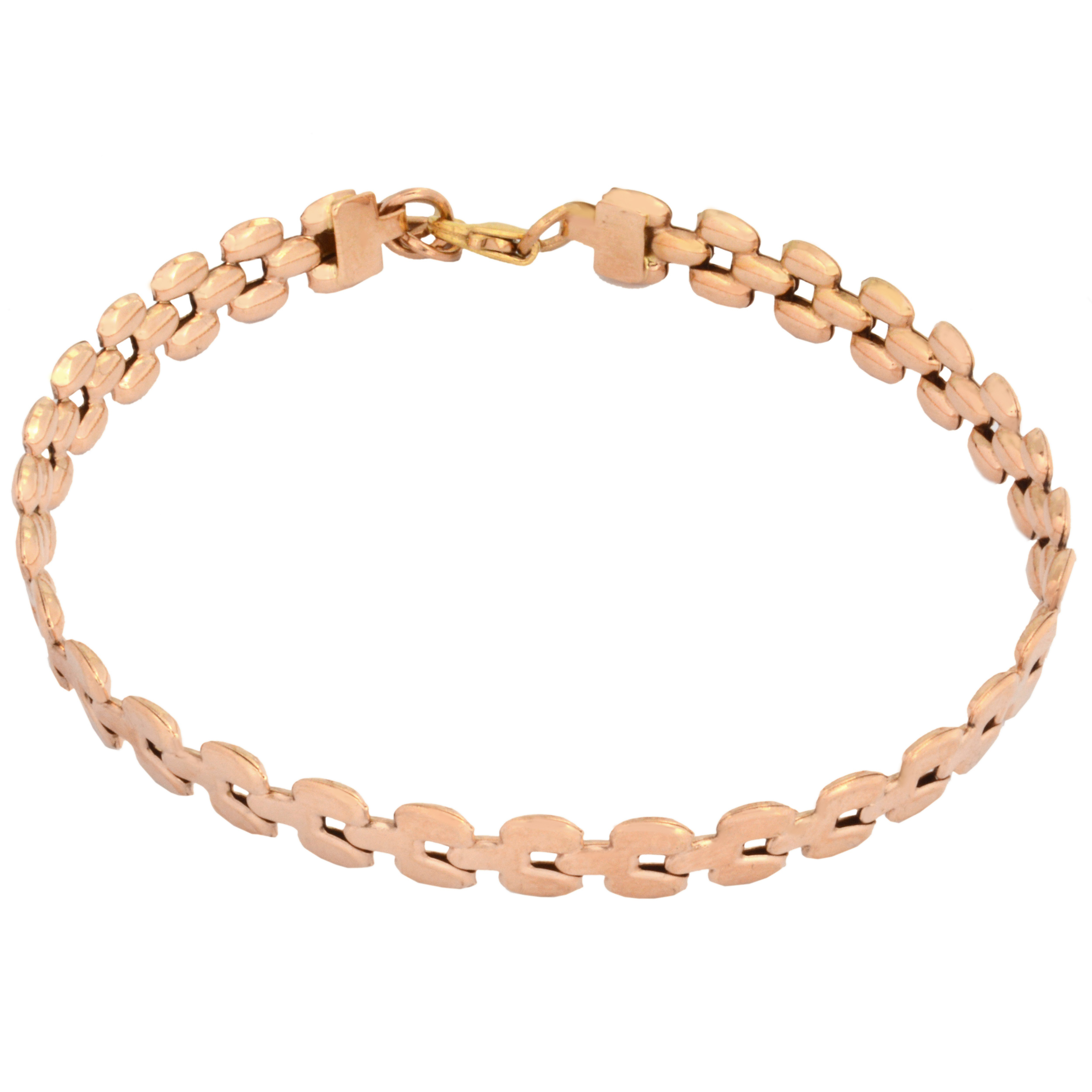 دستبند طلا 18 عیار زنانه طلای مستجابی مدل رز کد 19