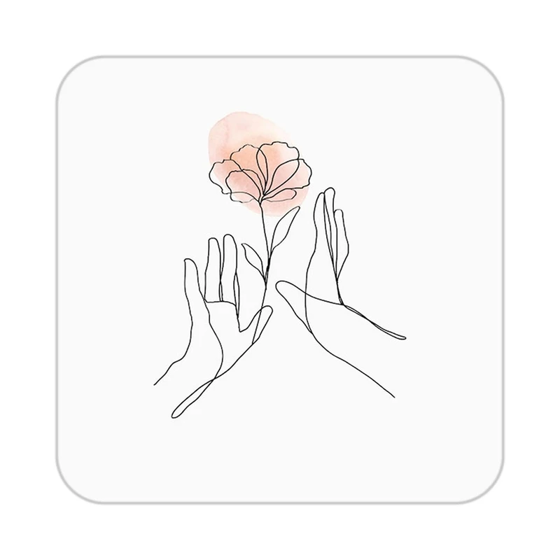 زیر لیوانی کاکتی طرح عاشقانه مدل mp39437