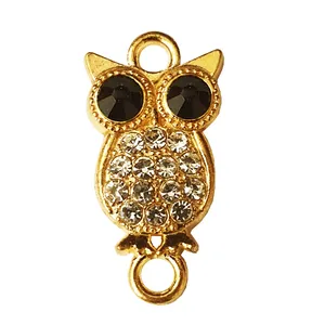 آویز دستبند مدل جغد نگین دار کد AD 104