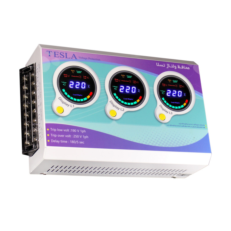 محافظ ولتاژ تسلا مدل TVP-50C سه فاز