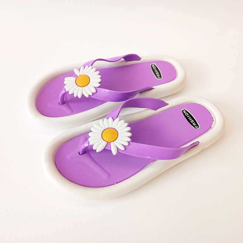 دمپایی لاانگشتی زنانه مدل بابونه-PU