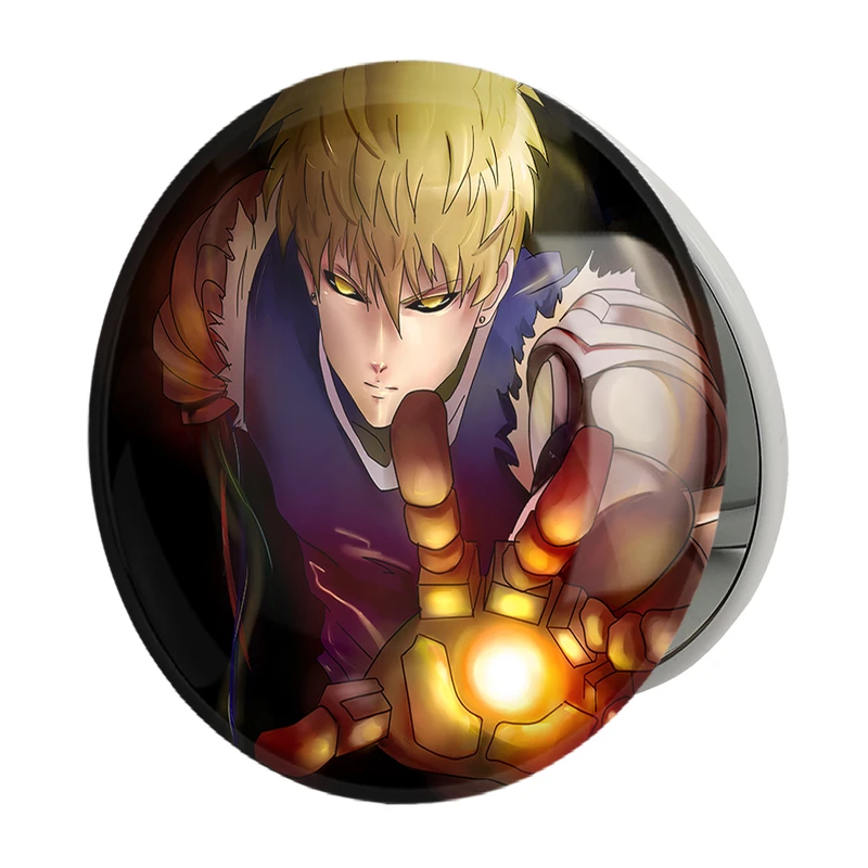 آینه جیبی خندالو طرح جنوس انیمه مرد تک مشتی One Punch Man مدل تاشو کد 11334 