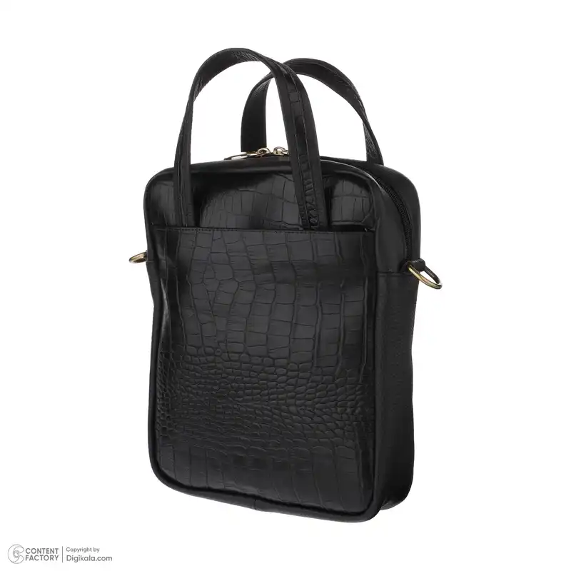 کیف رودوشی کایا چرم مدل K101-coroco-black