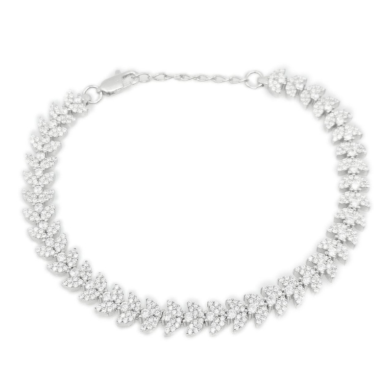 دستبند نقره زنانه گالری رضازاده مدل چتری لاو 0216 دستبند نقره زنانه گالری رضازاده مدل چتری لاو 0216