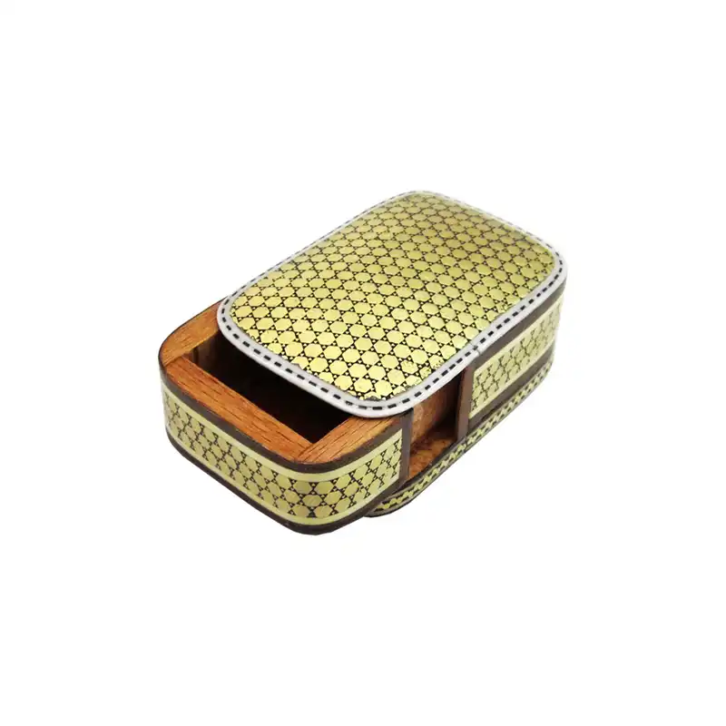 جعبه جواهرات خاتم کاری مدل کشویی کد 85-1