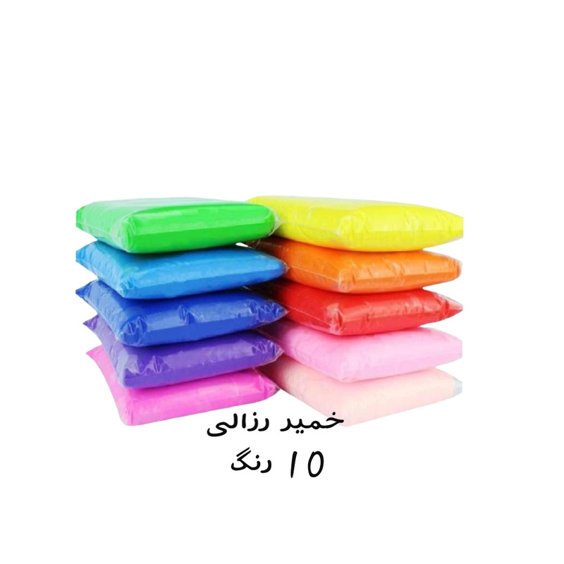 خمیر مجسمه سازی مدل Air Dry بسته 10 عددی